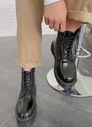 Dr. martens jadon patent black no logo 5