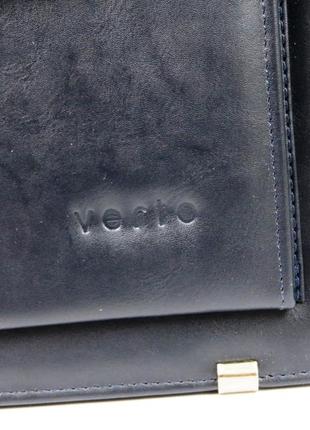 Чоловічий портфель з екошкіри verto a13a1 синій10 фото