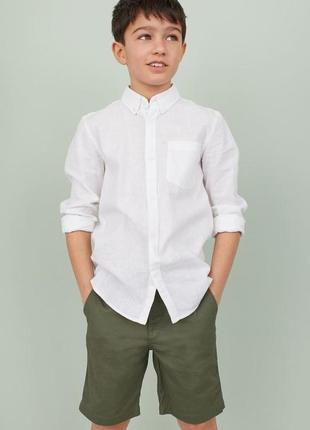 H&m стильні шорти чиносы кольору хакі