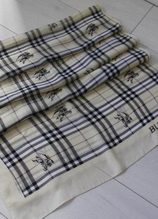 Великолепная винтажная шелковая шаль burberry2 фото