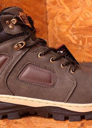 Ботинки зимние мужские хаки кежуал спортивные распродажа
