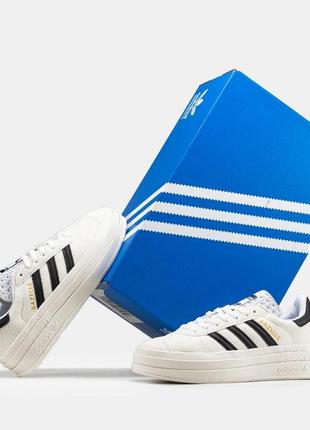 Adidas gazelle bold white black