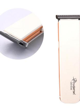 Професійна машинка для стрижки волосся gemei gm 6048. колір: білий2 фото