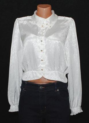 Оригинальная шифоновая блуза-бомбер