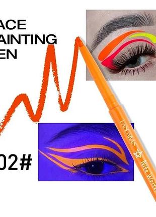 Гелевий олівець для губ і очей флуоресцентна водостійка підводка, що світиться, handaiyan nite writer pen №02