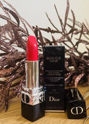 Dior rouge dior couture colour comfort & wear помада 520 feel good satin