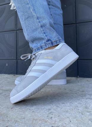 Adidas gazelle light grey v2