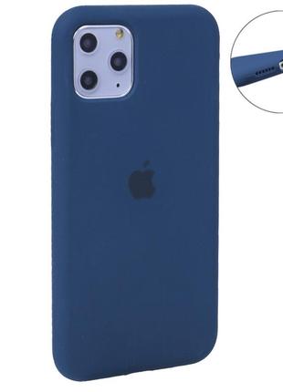 Original silicone case full size — iphone 11 pro max — midnight blue (8)