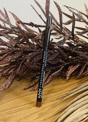 Оригінал nyx professional makeup slim eye pencil тонкий олівець для повік 932 bronze shimmer