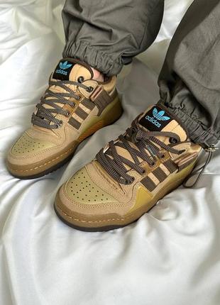 Кроссовки color adidas forum x bad bunny the first cafe