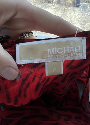 Червоне коктельне сукня michael kors4 фото