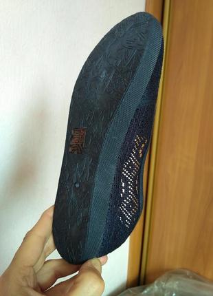 Балетки ажурні хлопок мереживні мокасини 38 рр.