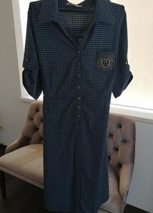 Жіноче плаття в клітинку великого розміру