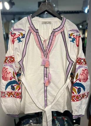 Мила вишиванка ❤️ вишита сорочка ❤️ вишиваночка ❤️ блуза з вишитими рукавами4 фото