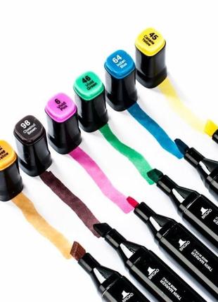 Набор скетч маркеров для рисования touch 24 шт/уп. двусторонние профессиональные...