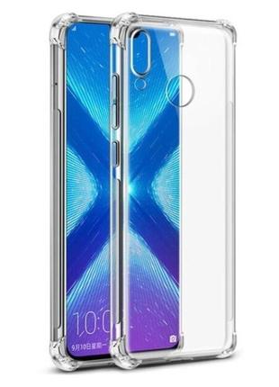 Чехол fiji proof для honor 8x бампер с усиленными бортами transparent