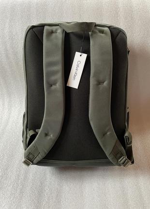 Новий рюкзак calvin klein (ck utility backpack olive) з американками7 фото