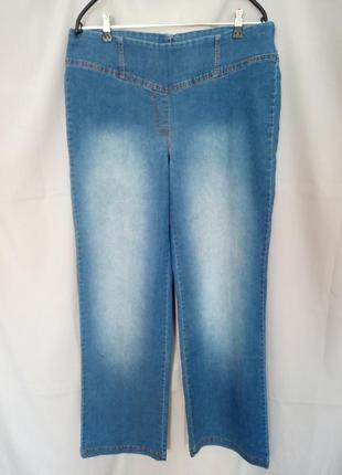 Стильные стрейчевые джинсы, прямые штанины,  №1dj1 фото
