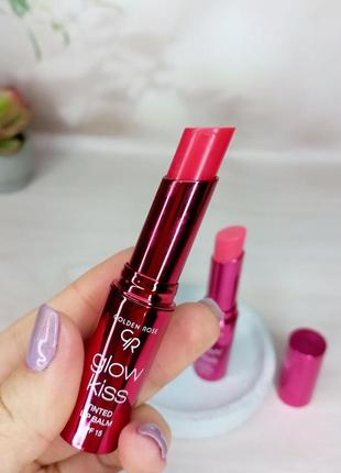 Бальзам для губ golden rose glow kiss tinted lip balm spf 153 фото