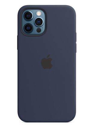 Чехол original silicone case full size — iphone 13 pro max 6.7"  — midnight blue (8)