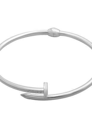 Стильный золотой браслет на руку гвоздь женский браслет гвоздь в стиле картье лав из белого золота размер 18