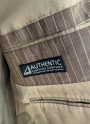 Вовняний піджак блейзер з чоловічого плеча authentic clothing company6 фото