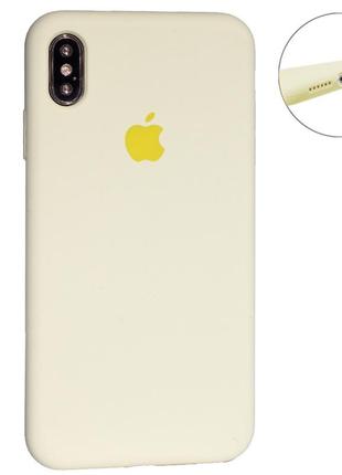 Original silicone case full size — iphone x ; xs — mellow yellow (51)