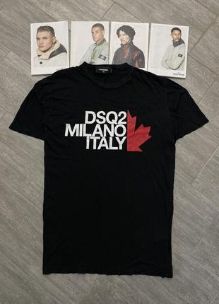 Футболка dsquared2 dsq2 milano italy printed tee