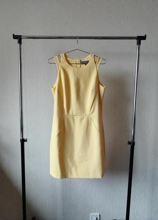 Жовта повсякденна сукня - футляр без рукавів next