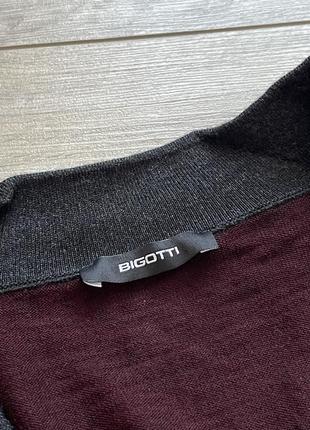 Bigotti свитер, пуловер, джемпер, кардиган, меринос, шерсть, оригинал итальялия5 фото
