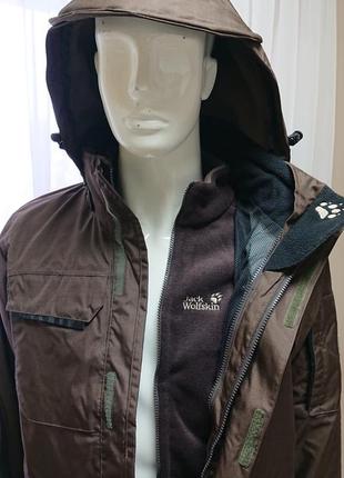Мужская зимняя куртка 3 в 1 jack wolfskin2 фото