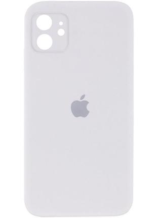 Чехол original silicone case with protective camera — iphone 11  — white (9)1 фото