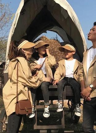 Козирок сонцезахисний солом'яний жіночий бежевий10 фото