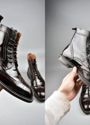 Чоловічі чоботи туфлі з перфорацією staford англія4 фото