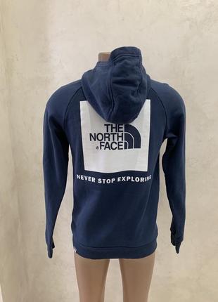 Худи худи кофта the north face tnf синяя с капишоном7 фото