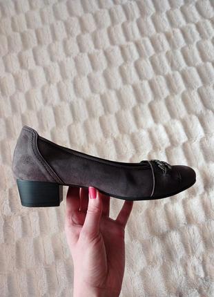 Туфли натуральная замша и кожа туфлы от gabor8 фото