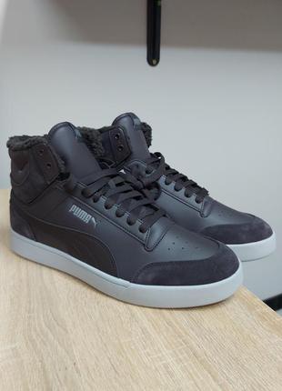 Кросівки кроссовки чєкеди puma shuffle mid fur 159923