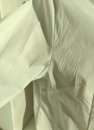 Нова біла класична сорочка з сірою вставкою на комірчику4 фото