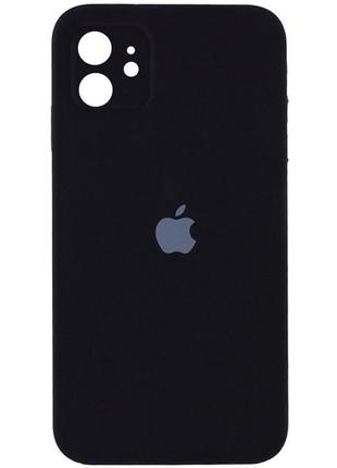 Чехол original silicone case with protective camera — iphone 11  — charcoal gray (15)1 фото