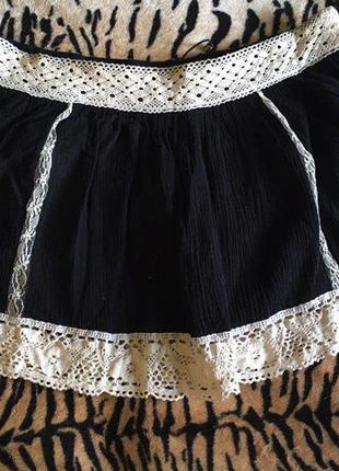 Річна чорна міні-спідниця2 фото