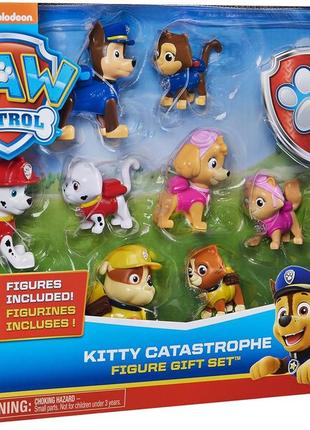 Paw patrol kitty catastrophe gift set 8 фігурок оригінал  котяча катастрофа щенячий патруль