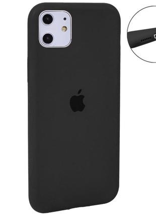 Чехол original silicone case full size — iphone 11 — charcoal gray (15)1 фото