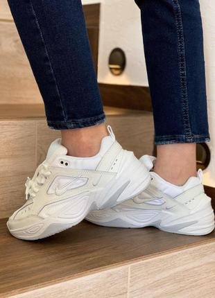 Nike m2k tekno белого цвета женские кроссовки найк (36-40)4 фото