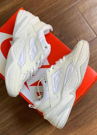 Nike m2k tekno белого цвета женские кроссовки найк (36-40)9 фото