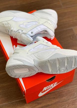 Nike m2k tekno белого цвета женские кроссовки найк (36-40)10 фото