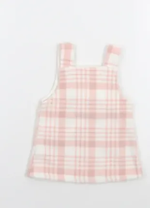 Пудровий сарафан в клітинку від george, для дівчаток 3-6м/6-9м