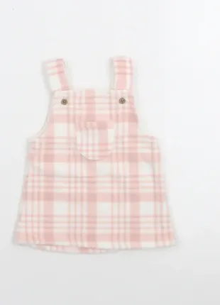 Пудровий сарафан в клітинку від george, для дівчаток 3-6м/6-9м