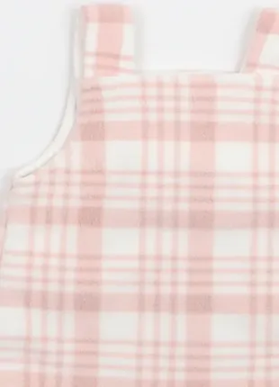 Пудровий сарафан в клітинку від george, для дівчаток 3-6м/6-9м