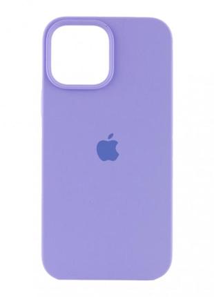 Чехол original silicone case full size — iphone 14 pro 6.1 lavender (41)