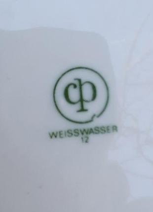Декоративная фарфоровая тарелка weisswasser.